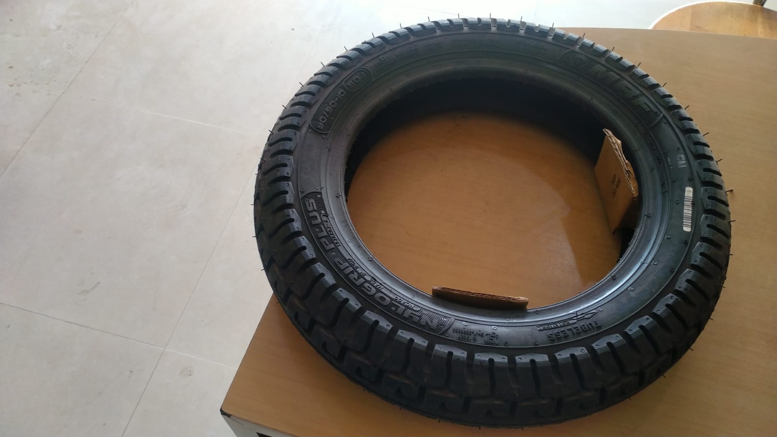 Mrf Nylogrip Plus 90 90 10 50j Tubeless Scooter Tyre Front Rear Vishvas Tyres