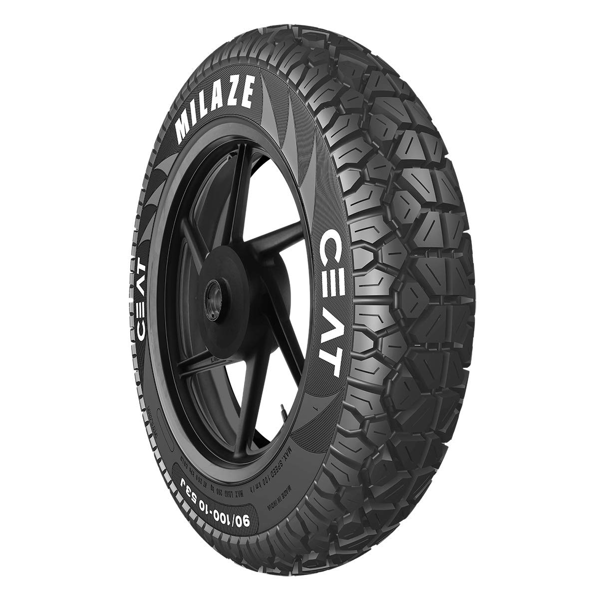 90/100 -10 53J Ceat Milaze Tubeless Scooter Tyre, Front or Rear (Home Delivery FREE)
