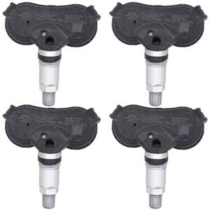 NewYall Pack of 4 Black TPMS Tire Pressure Monitoring System Sensors